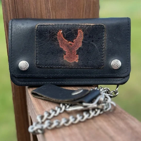 Harley-Davidson | Bags | Vintage 8s Genuine Leather Harley